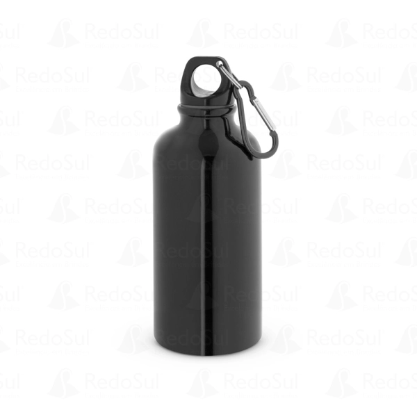 Squeeze personalizado em aço inox com mosquetão 560 ml
